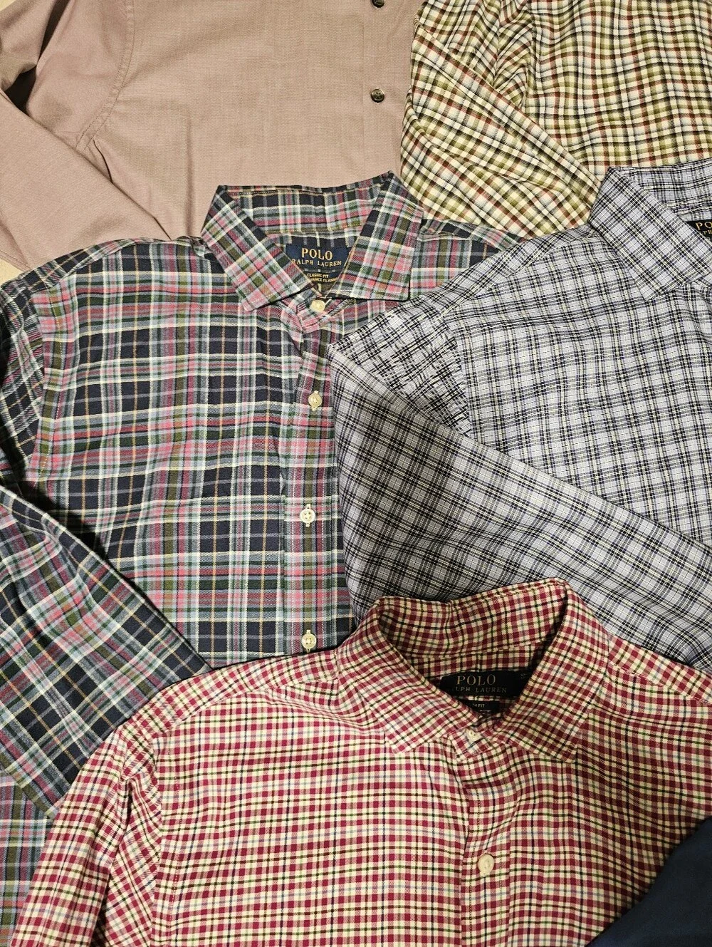 POLO Ralph Lauren Thomas Dean John Varvatos Mens Large 8 Shirt Lot Like New!